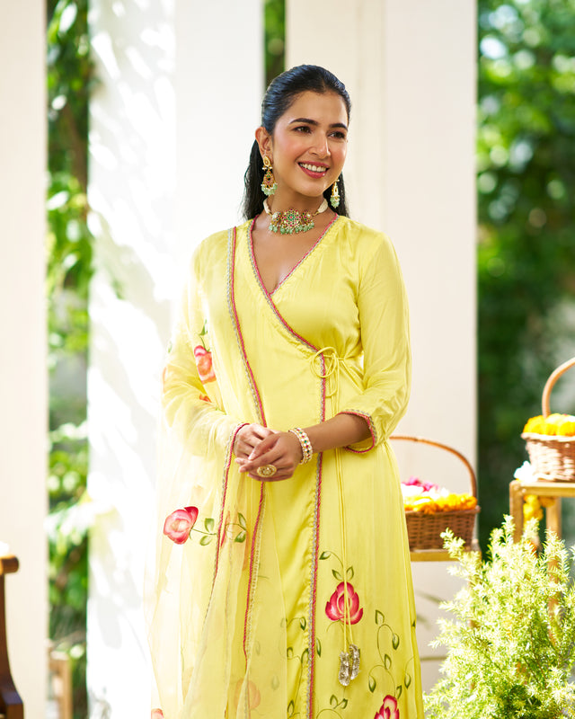 Pankhuri Angrakha Suit Set