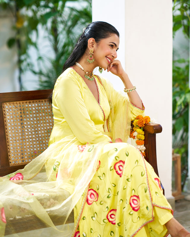 Pankhuri Angrakha Suit Set