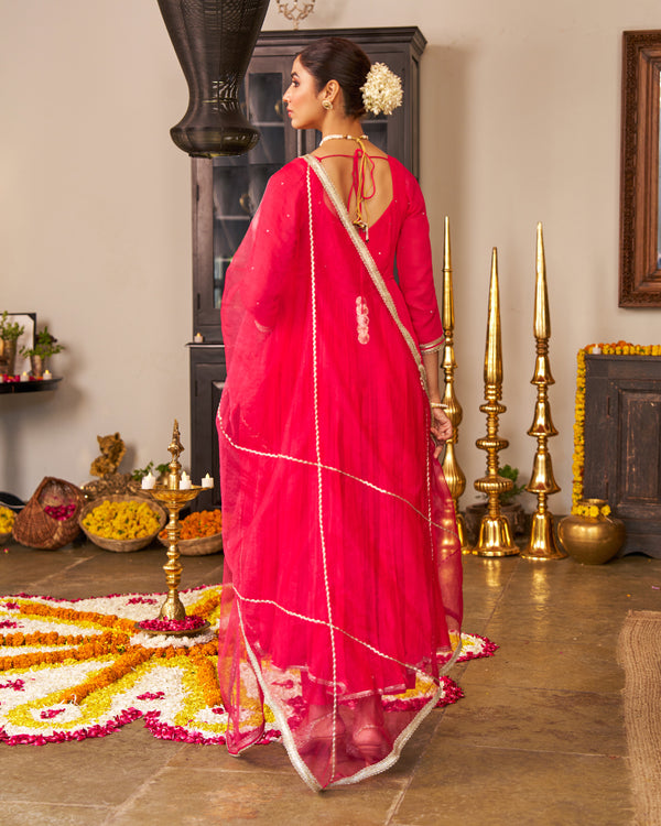 Rohi Pink Tier Suit Set