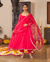 Rohi Pink Tier Suit Set