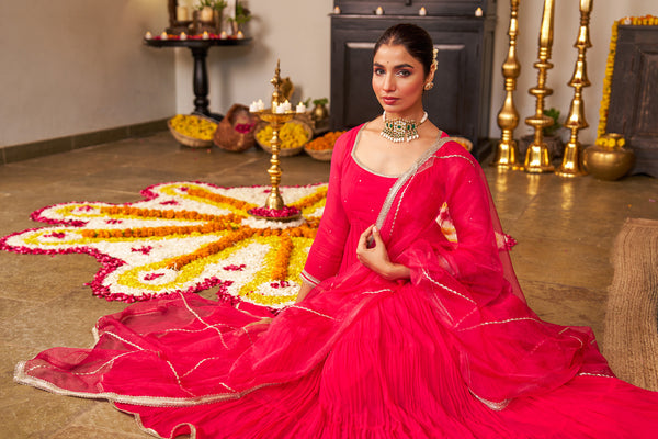 Rohi Pink Tier Suit Set