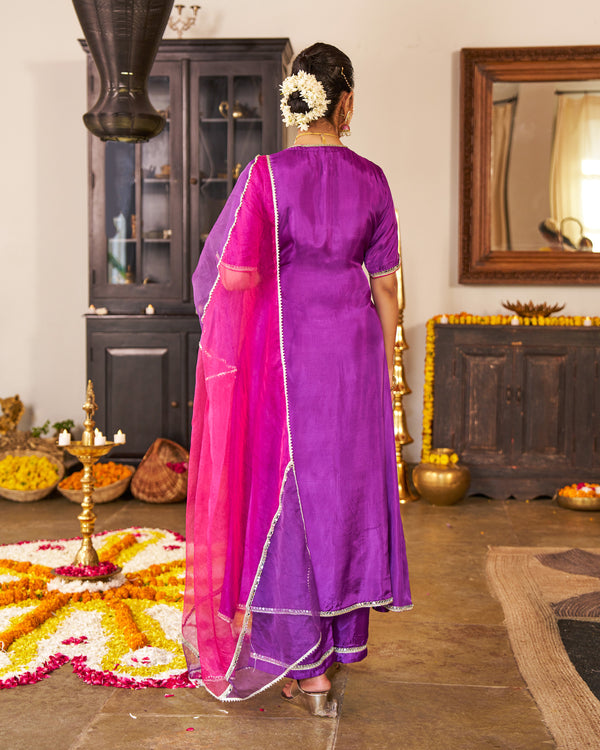 Lavanya Purple Suit Set