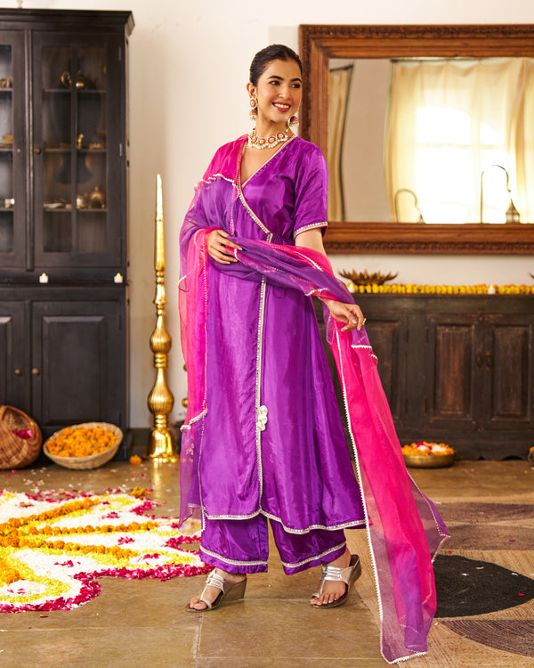 Lavanya Purple Suit Set