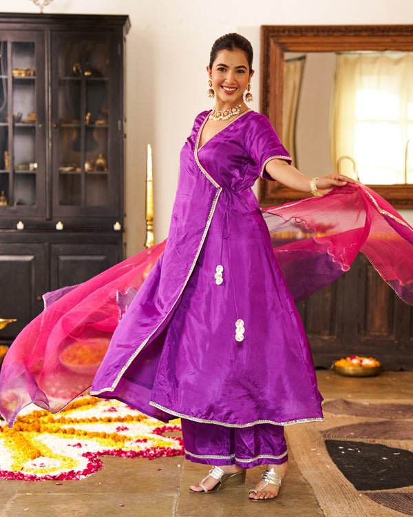 Lavanya Purple Suit Set