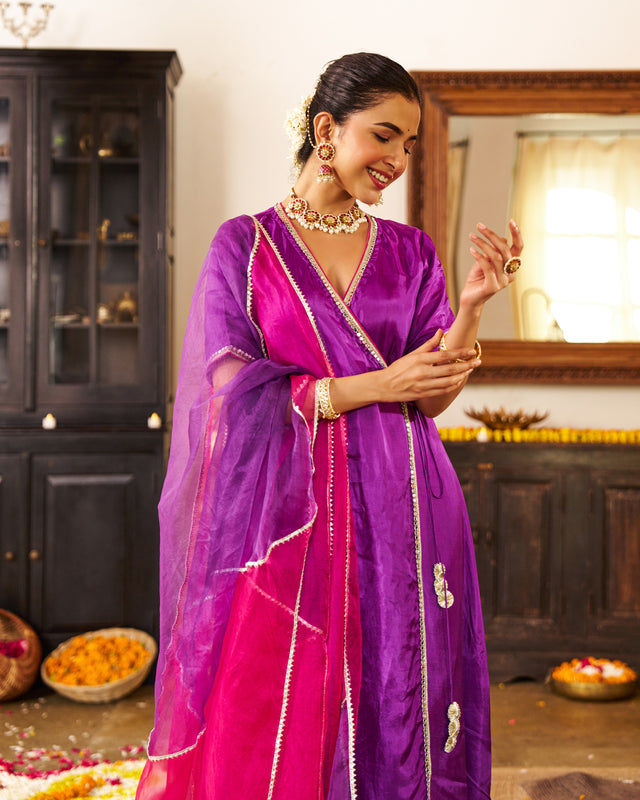 Lavanya Purple Suit Set
