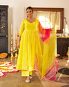 Noorani Cotton Yellow Suit Set