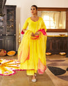 Noorani Cotton Yellow Suit Set