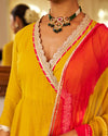 Mustard Mogra Cotton Suit Set