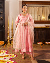 Mausami Baby Pink Anarkali Suit Set