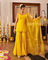Gold mustard suit set