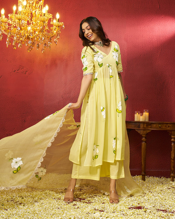 Aara Georgette Handpainted Gotapatti Suit Set