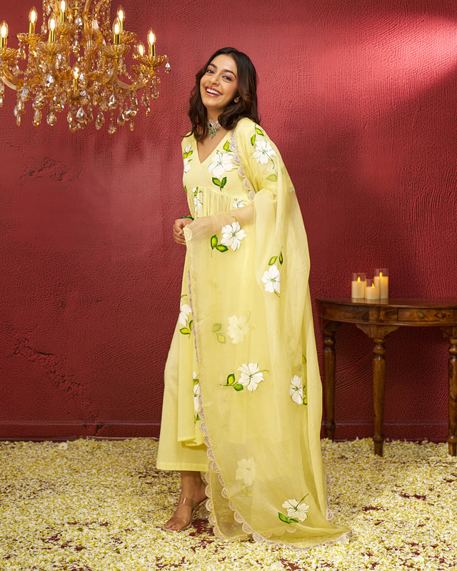 Aara Georgette Handpainted Gotapatti Suit Set