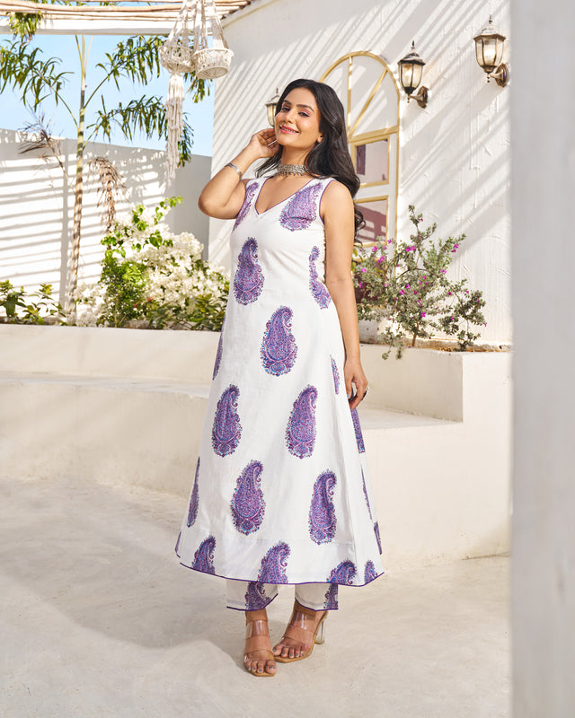 Everyday Grace Handblock Kurta Set