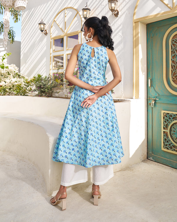 Laidback Charm Handblock Kurta Set