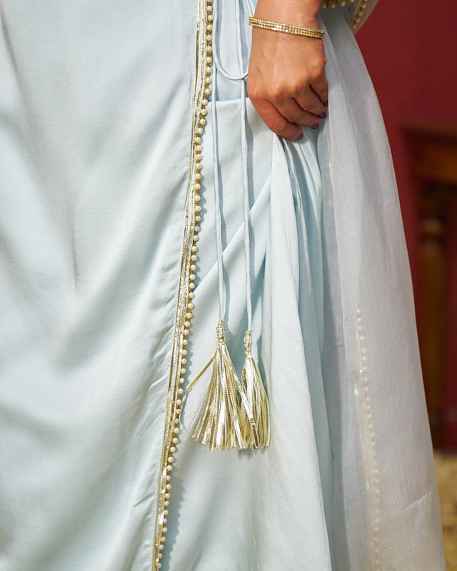 Rehmat Satin Gotapatti Suit Set