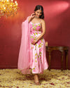 Azal Satin Handpainted Gotapatti Suit Set