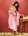 Azal Satin Handpainted Gotapatti Suit Set