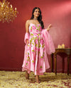 Azal Satin Handpainted Gotapatti Suit Set