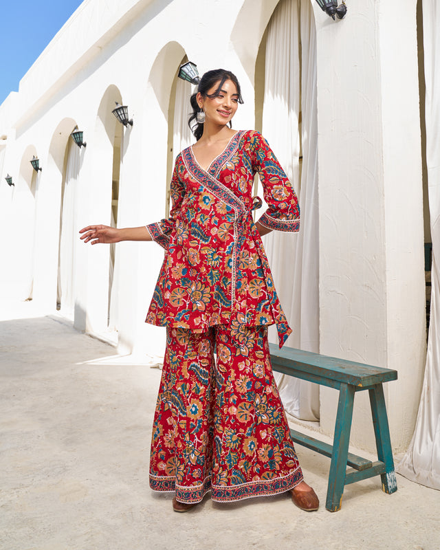 Soft Breeze Handblock Coord Set