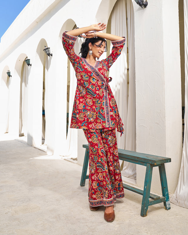 Soft Breeze Handblock Coord Set