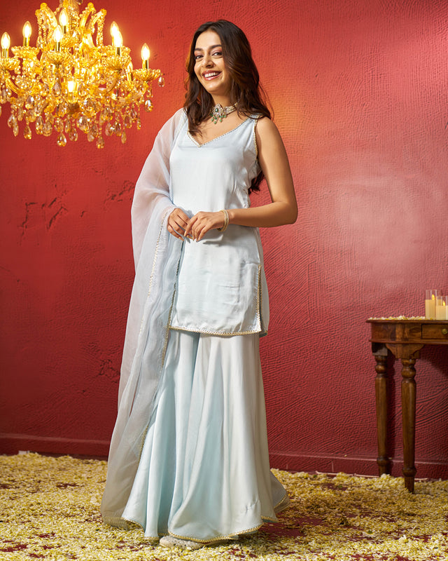 Arsh Satin Gotapatti Sharara Set