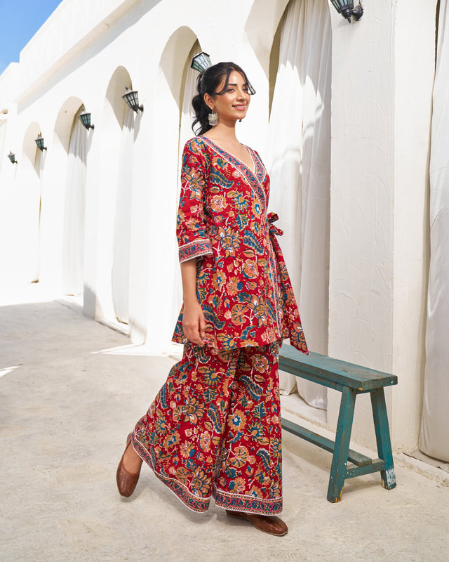 Soft Breeze Handblock Coord Set