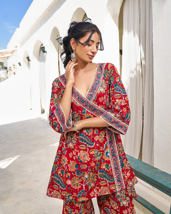 Soft Breeze Handblock Coord Set