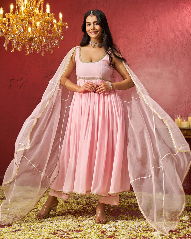 Sadaf Georgette Gotapatti Suit Set