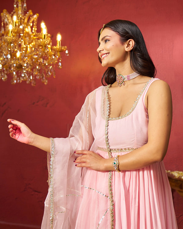 Sadaf Georgette Gotapatti Suit Set