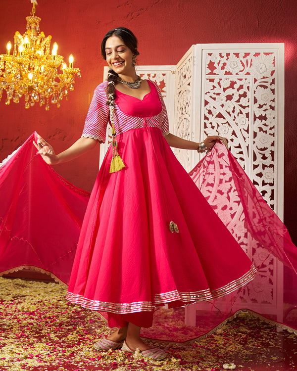 Inaya Cotton Gotapatti Suit Set