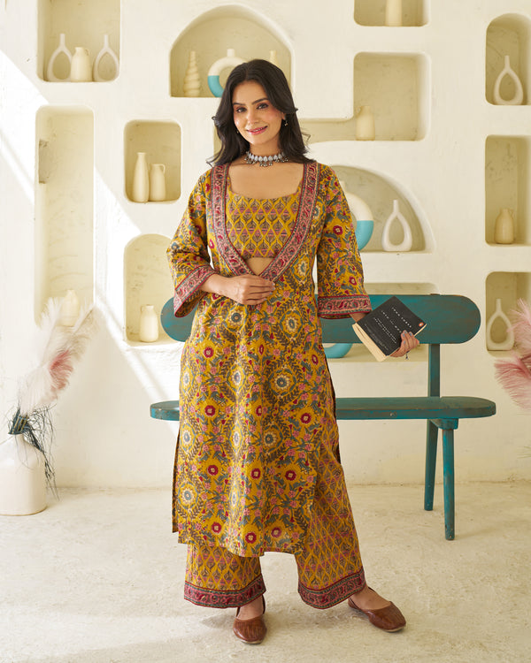 Calm & Classic Handblock Kurta Set