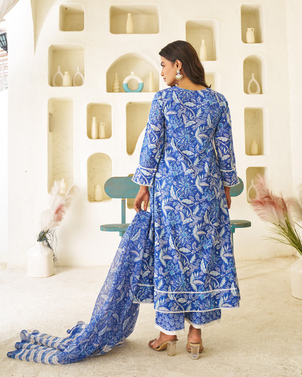 Earthy Grace Handblock Suit Set