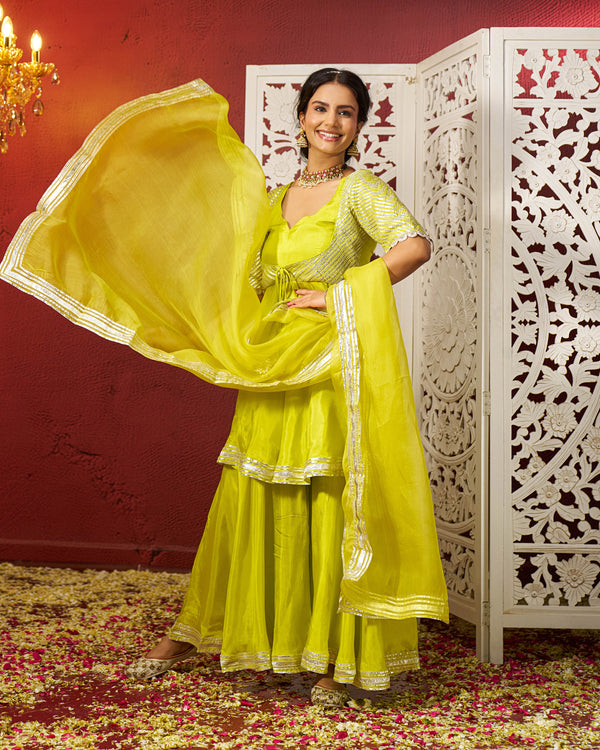 Aheli Silk Gotapatti Sharara Set