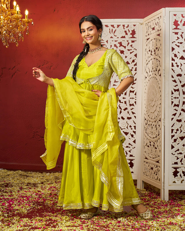 Aheli Silk Gotapatti Sharara Set