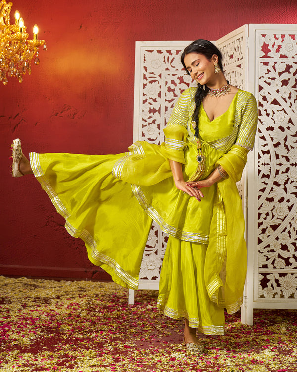 Aheli Silk Gotapatti Sharara Set