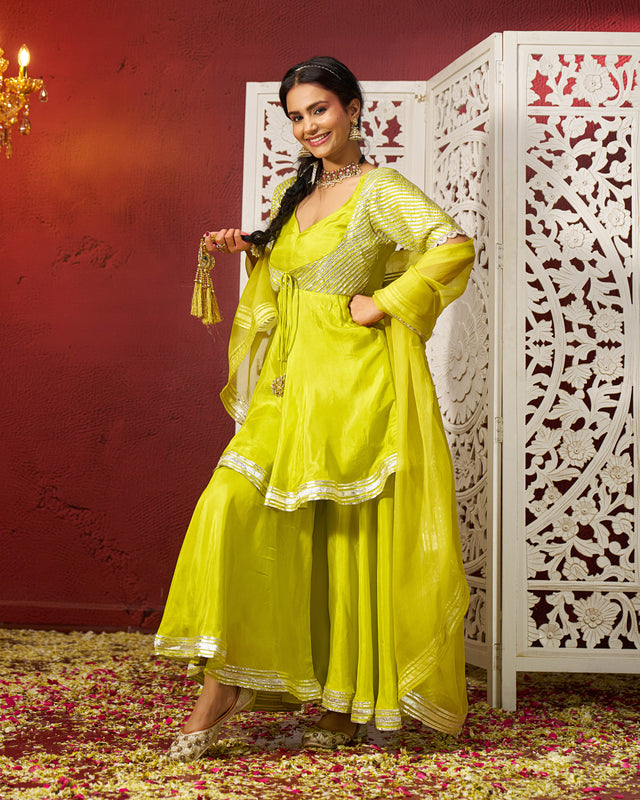 Aheli Silk Gotapatti Sharara Set