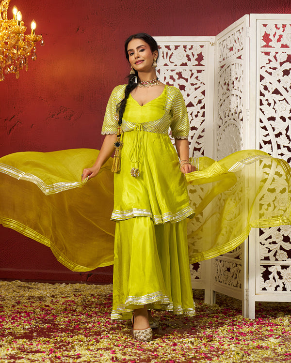 Aheli Silk Gotapatti Sharara Set