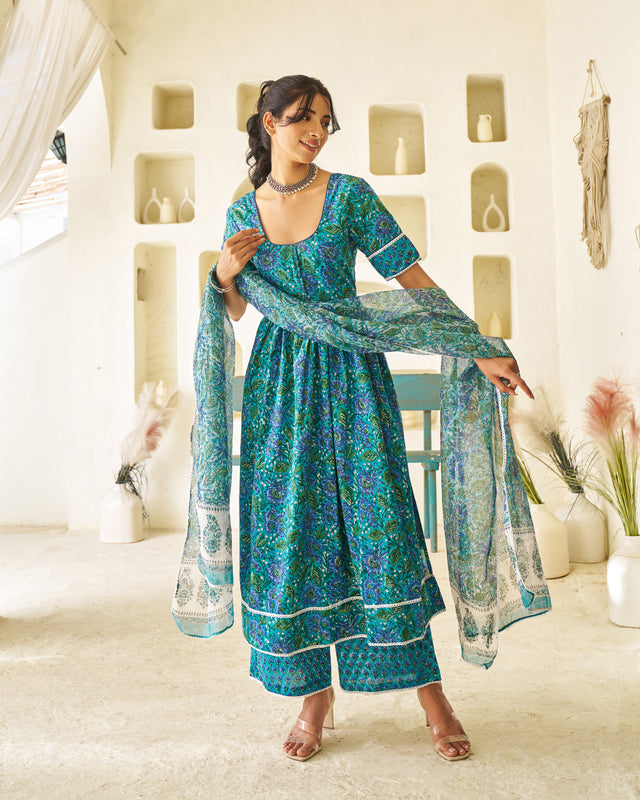 Classic Muse Handblock Suit Set