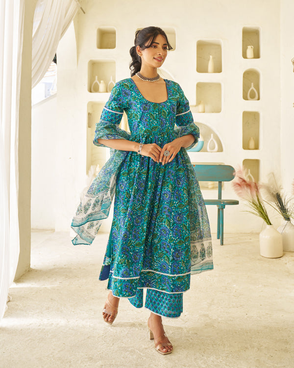 Classic Muse Handblock Suit Set