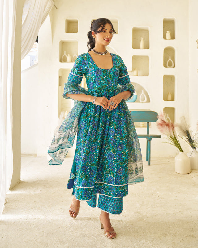 Classic Muse Handblock Suit Set