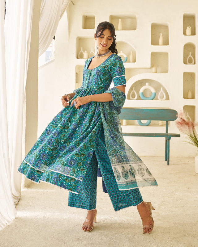 Classic Muse Handblock Suit Set