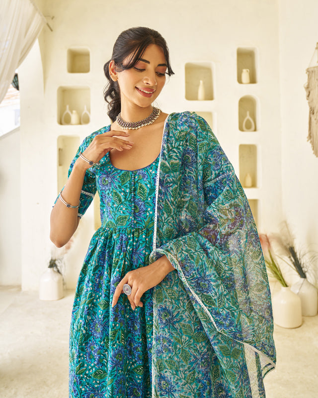 Classic Muse Handblock Suit Set