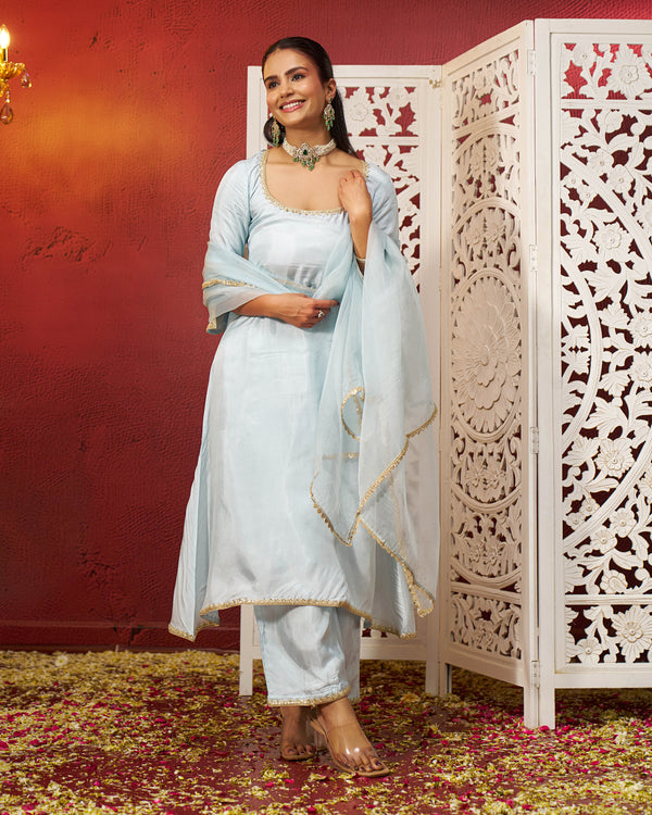 Haadiya Silk Gotapatti Suit Set