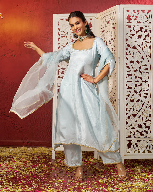 Haadiya Silk Gotapatti Suit Set