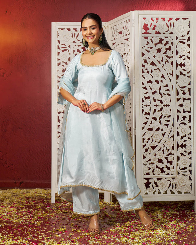 Haadiya Silk Gotapatti Suit Set