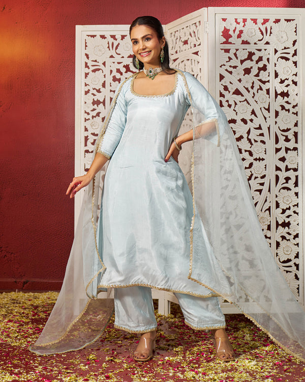Haadiya Silk Gotapatti Suit Set