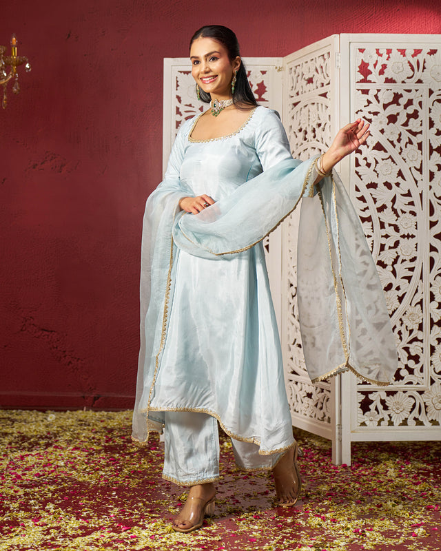 Haadiya Silk Gotapatti Suit Set