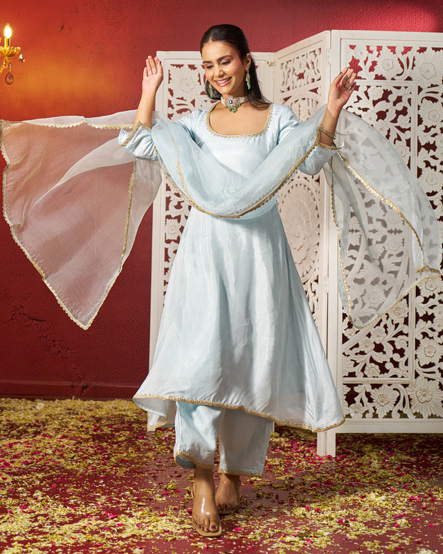 Haadiya Silk Gotapatti Suit Set