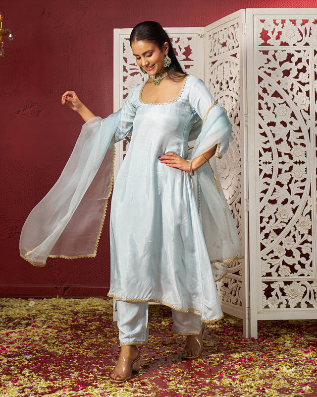 Haadiya Silk Gotapatti Suit Set