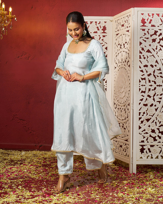 Haadiya Silk Gotapatti Suit Set